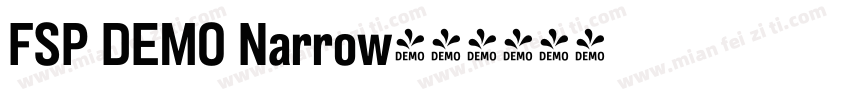 FSP DEMO Narrow字体转换